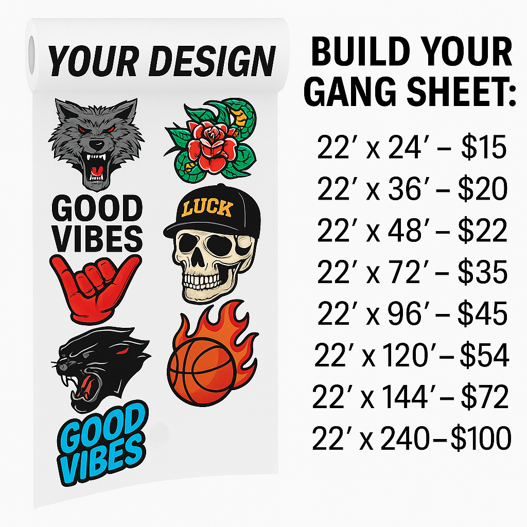 Use Our Gang Sheet Builder