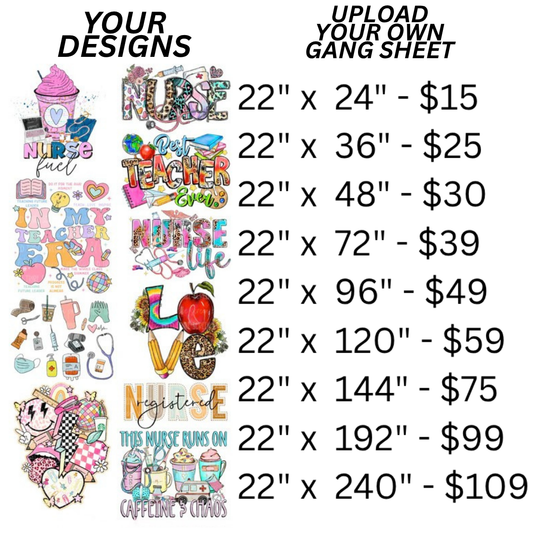 Upload Your Own Gang Sheet